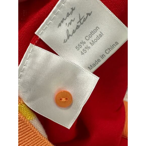 Max ‘n Chester red yellow short sleeves knit polo shirt size XXl - Picture 4 of 11